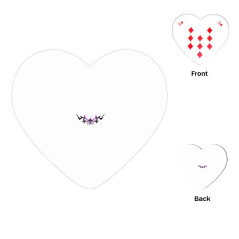 tpurplebutterfly Playing Cards (Heart) from ArtsNow.com Front