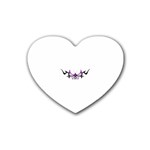 tpurplebutterfly Heart Coaster (4 pack)