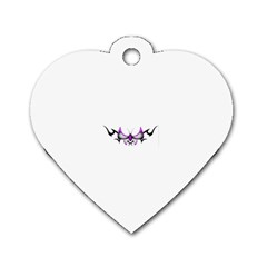 tpurplebutterfly Dog Tag Heart (Two Sides) from ArtsNow.com Front