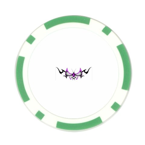 tpurplebutterfly Poker Chip Card Guard from ArtsNow.com Front