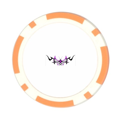 tpurplebutterfly Poker Chip Card Guard from ArtsNow.com Front