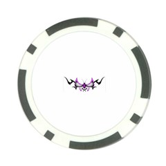 tpurplebutterfly Poker Chip Card Guard from ArtsNow.com Front