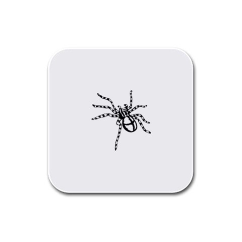 spider15336 Rubber Square Coaster (4 pack) from ArtsNow.com Front