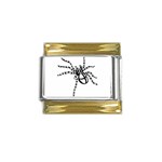 spider15336 Gold Trim Italian Charm (9mm)
