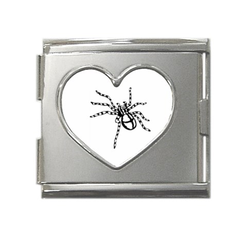 spider15336 Mega Link Heart Italian Charm (18mm) from ArtsNow.com Front