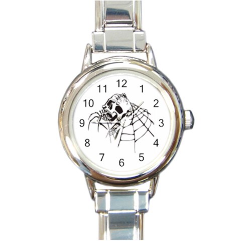 spider18401 Round Italian Charm Watch from ArtsNow.com Front
