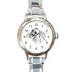 spider18401 Round Italian Charm Watch