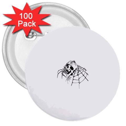 spider18401 3  Button (100 pack) from ArtsNow.com Front