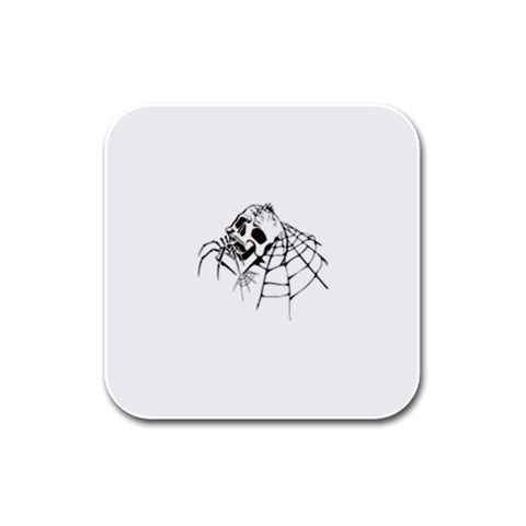 spider18401 Rubber Square Coaster (4 pack) from ArtsNow.com Front