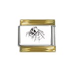 spider18401 Gold Trim Italian Charm (9mm)