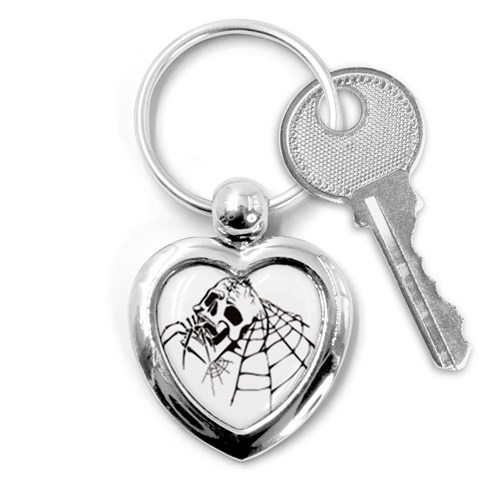 spider18401 Key Chain (Heart) from ArtsNow.com Front
