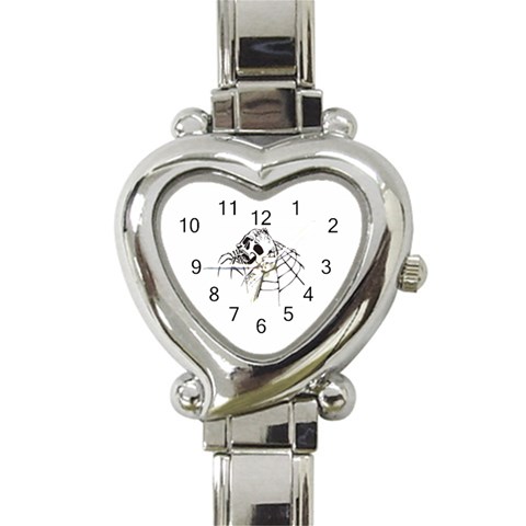 spider18401 Heart Italian Charm Watch from ArtsNow.com Front