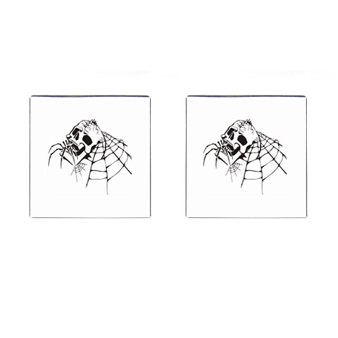 spider18401 Cufflinks (Square) from ArtsNow.com Front(Pair)