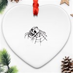 spider18401 Heart Ornament (Two Sides)