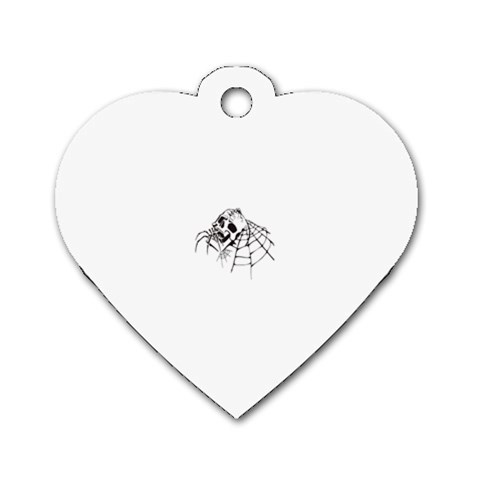 spider18401 Dog Tag Heart (One Side) from ArtsNow.com Front