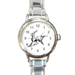 deer15749 Round Italian Charm Watch