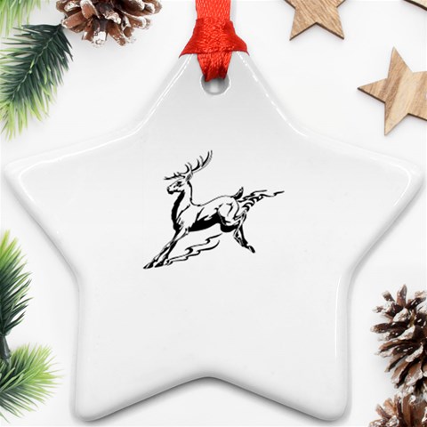 deer15749 Ornament (Star) from ArtsNow.com Front