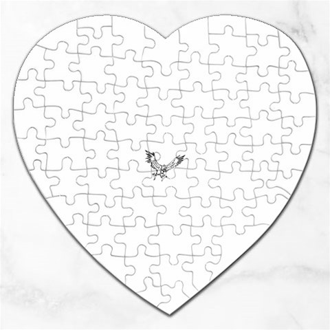 eagle15764 Jigsaw Puzzle (Heart) from ArtsNow.com Front