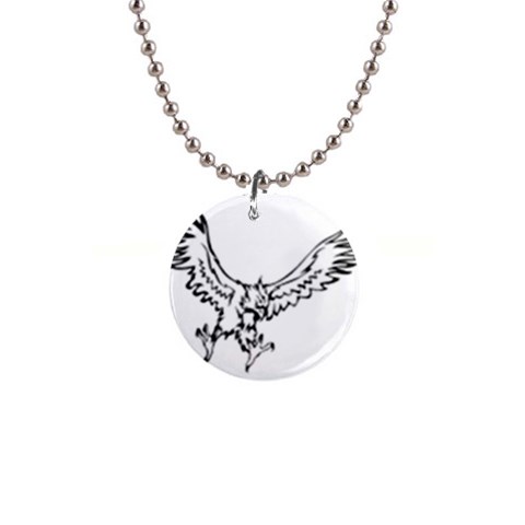 eagle15764 1  Button Necklace from ArtsNow.com Front