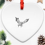eagle15764 Heart Ornament (Two Sides)