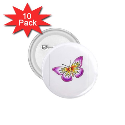 fbutterfly2 1.75  Button (10 pack)  from ArtsNow.com Front