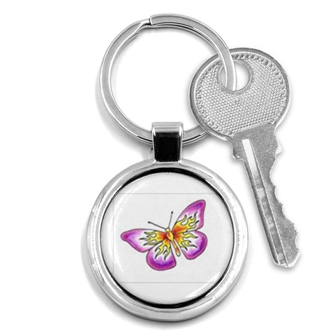 fbutterfly2 Key Chain (Round) from ArtsNow.com Front