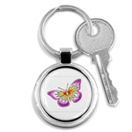 fbutterfly2 Key Chain (Round)