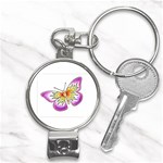 fbutterfly2 Nail Clippers Key Chain