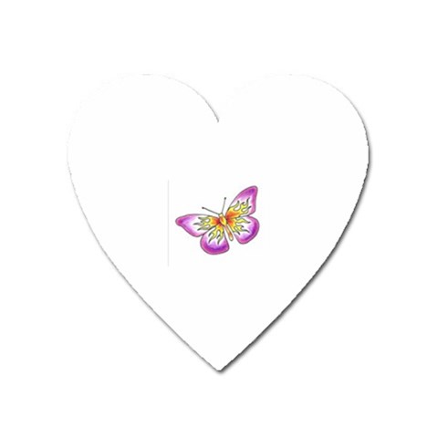 fbutterfly2 Magnet (Heart) from ArtsNow.com Front