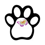 fbutterfly2 Magnet (Paw Print)