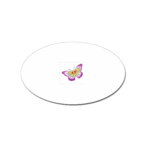 fbutterfly2 Sticker Oval (100 pack) from ArtsNow.com Front