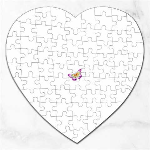 fbutterfly2 Jigsaw Puzzle (Heart) from ArtsNow.com Front
