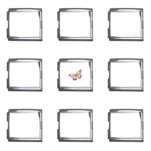 fbutterfly2 Mega Link Italian Charm (9 pack) from ArtsNow.com Front
