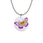 fbutterfly2 1  Button Necklace