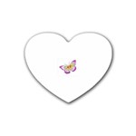 fbutterfly2 Heart Coaster (4 pack)