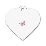 fbutterfly2 Dog Tag Heart (One Side)