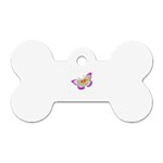 fbutterfly2 Dog Tag Bone (One Side)