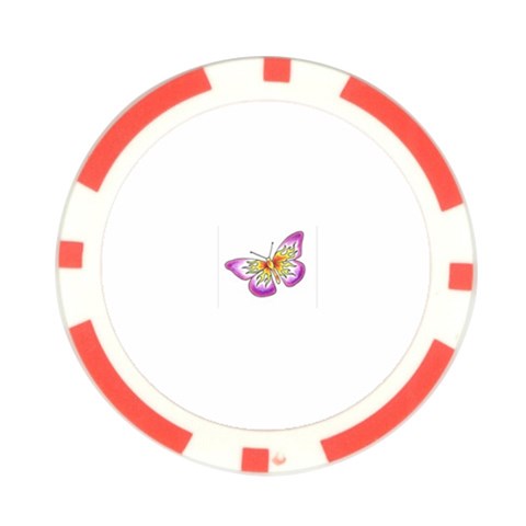 fbutterfly2 Poker Chip Card Guard from ArtsNow.com Front