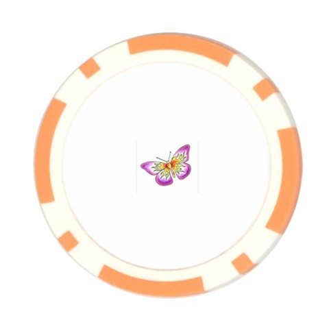 fbutterfly2 Poker Chip Card Guard from ArtsNow.com Front