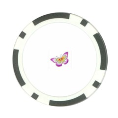 fbutterfly2 Poker Chip Card Guard from ArtsNow.com Front