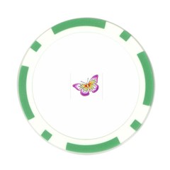 fbutterfly2 Poker Chip Card Guard from ArtsNow.com Front