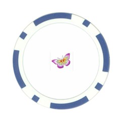 fbutterfly2 Poker Chip Card Guard from ArtsNow.com Front