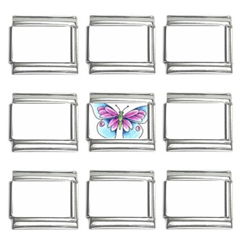 fbutterfly3 9mm Italian Charm (9 pack) from ArtsNow.com Front