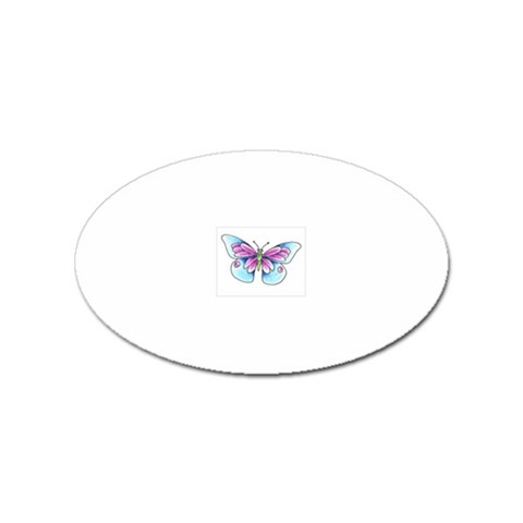fbutterfly3 Sticker Oval (10 pack) from ArtsNow.com Front