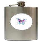fbutterfly3 Hip Flask (6 oz)