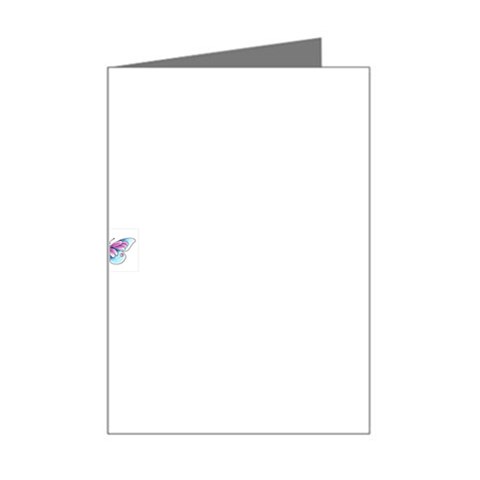 fbutterfly3 Mini Greeting Card from ArtsNow.com Left