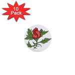 flowerrose18599 1  Mini Button (10 pack) 