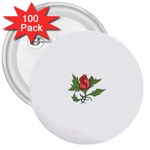 flowerrose18599 3  Button (100 pack)