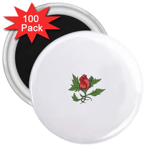 flowerrose18599 3  Magnet (100 pack) from ArtsNow.com Front