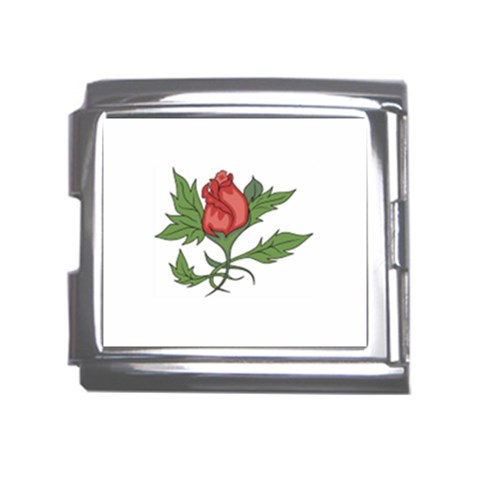 flowerrose18599 Mega Link Italian Charm (18mm) from ArtsNow.com Front